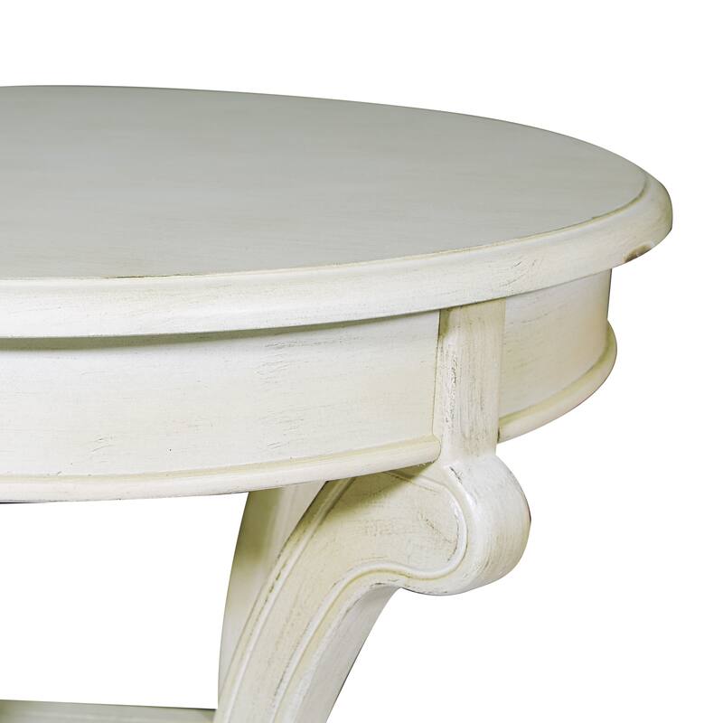 Copper Grove Korostyshiv Hand-painted Transitional Accent Table