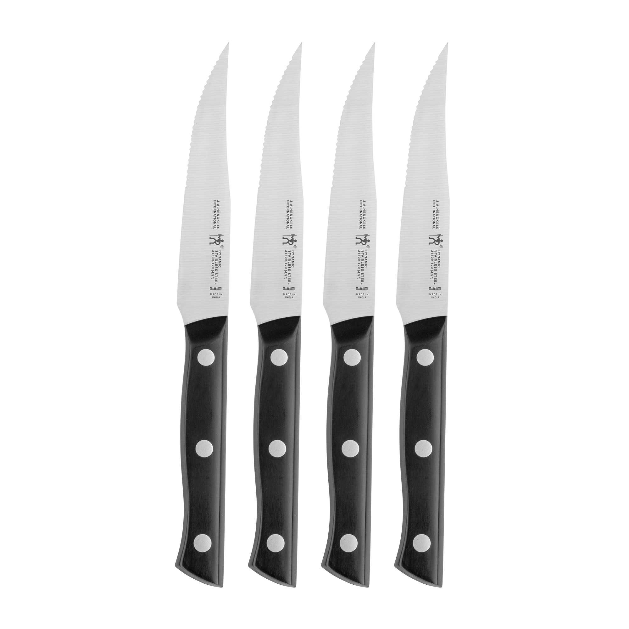Clearance 6Pcs Steak Knife Set Serrated Stainless Steel Utility with Wooden  Handle for Home Dining Restaurant 