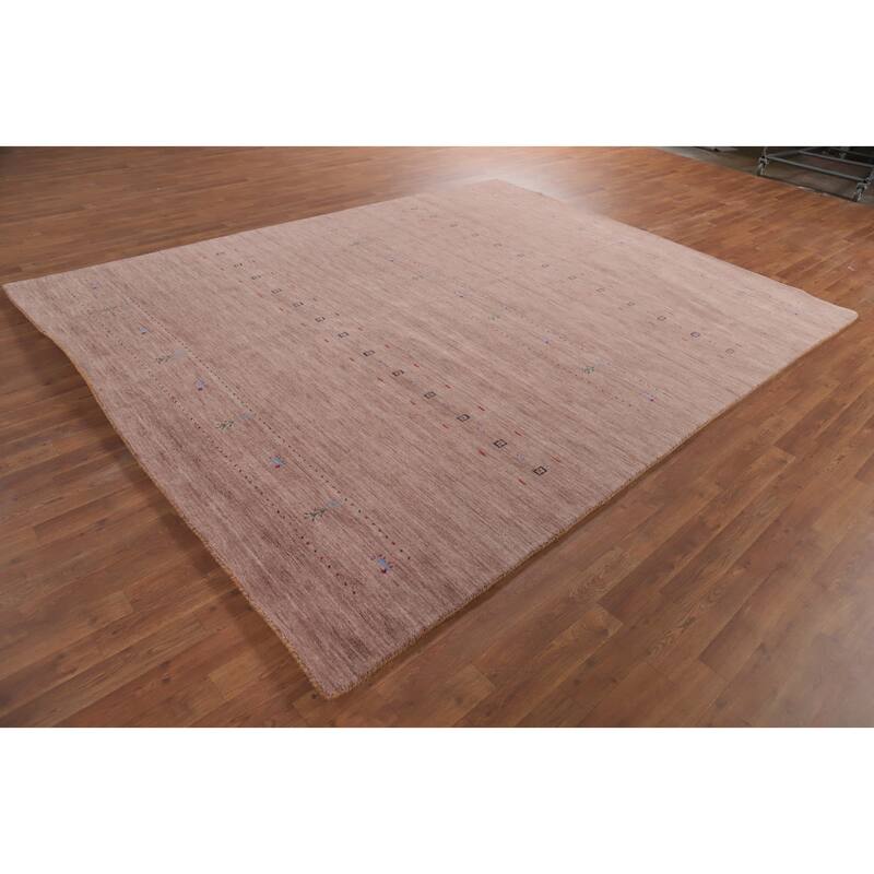 Hand Knotted Oriental 100% Wool Carpet Tribal Tribal Brown Gabbeh Area Rug - 10' 0'' X 7' 11''