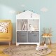 preview thumbnail 9 of 11, 2-Tier Storage Display Organizer with 2 Collapsible Fabric Drawers