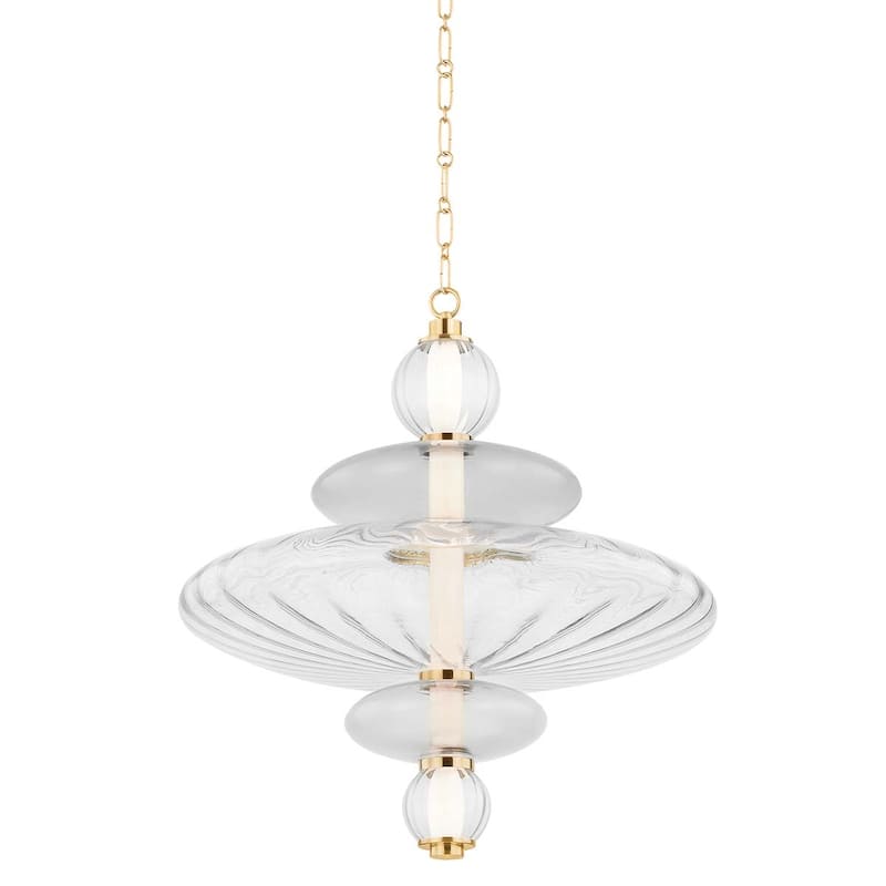 Hudson Valley Lighting 2625 Williams 25" Wide LED Pendant - Aged Brass