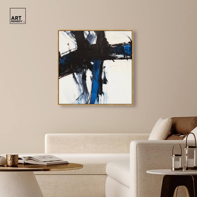 Blue Streak I Canvas by Art Remedy