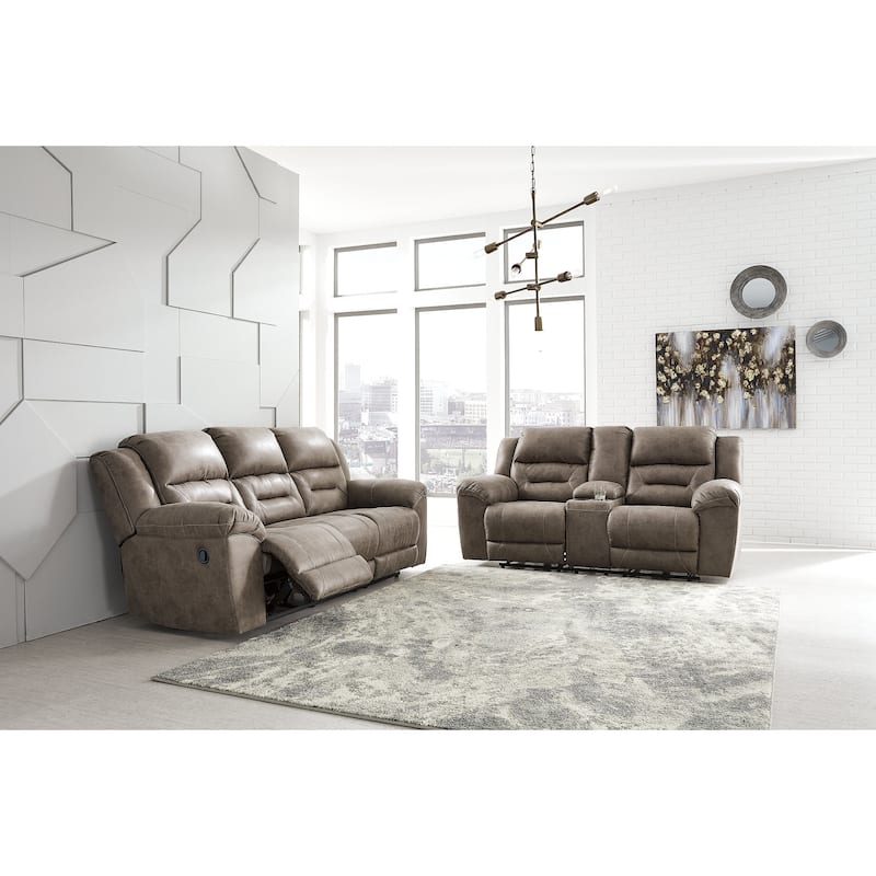 Signature Design by Ashley Stoneland 2-Piece Upholstery Package - 90"W x 41"D x 42"H - Brown