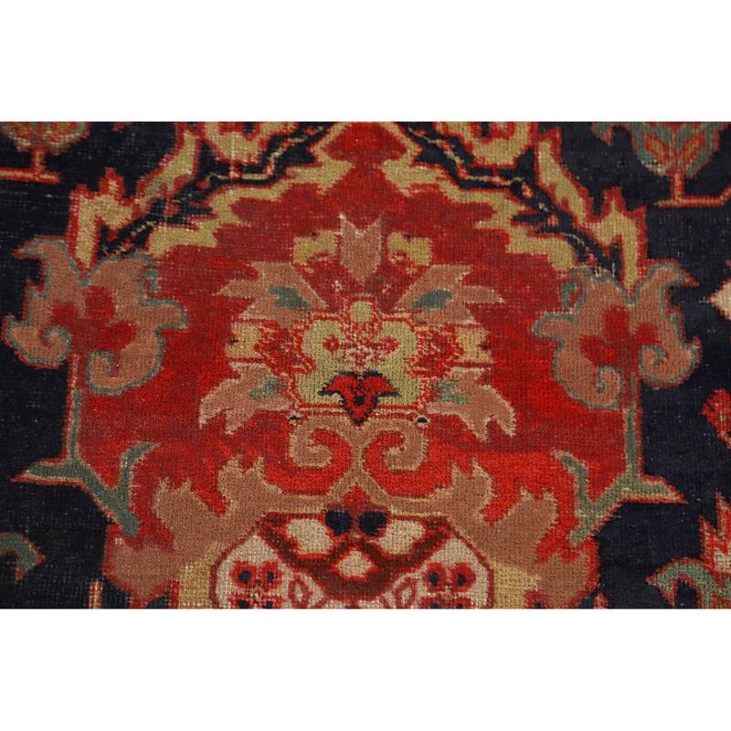 Pre-1900 Antique Sultanabad Persian Area Rug Hand-Knotted Wool Carpet - 4'9"x 6'8"