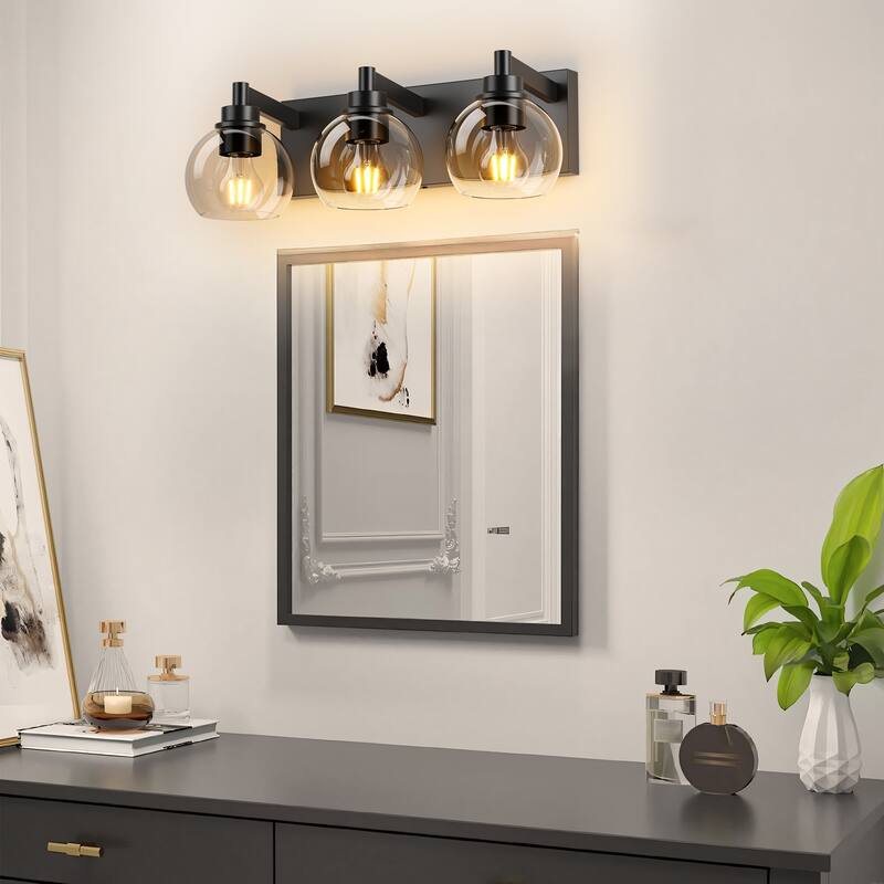 Modern 3-Light Bathroom Vanity Lighting Fixture