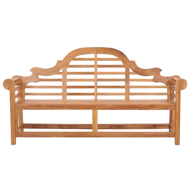 Chic Teak Lutyens Teak Wood Outdoor Garden & Patio Triple Bench