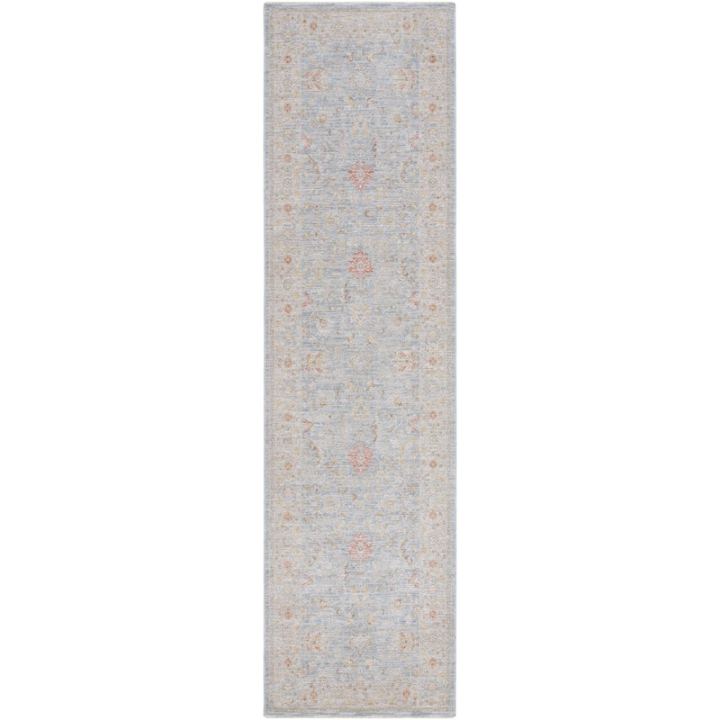 Livabliss Avant Garde Traditional Medallion Area Rug - 2'7" x 7'3" - Blue
