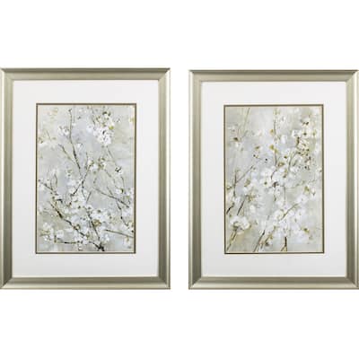 Blossoms S/2 Framed Art Under glass