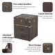 preview thumbnail 14 of 20, COZAYH Vintage Nightstand with Buckle Hinged Top, Linen Accent End Side Table for Living Room, Rectangle, Grey