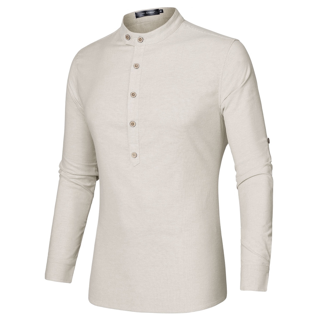 slim fit grandad t shirt