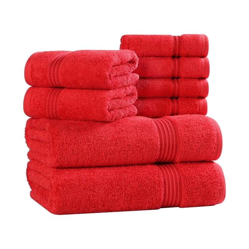 Superior Heritage Egyptian Cotton Absorbent 8-Piece Towel Set
