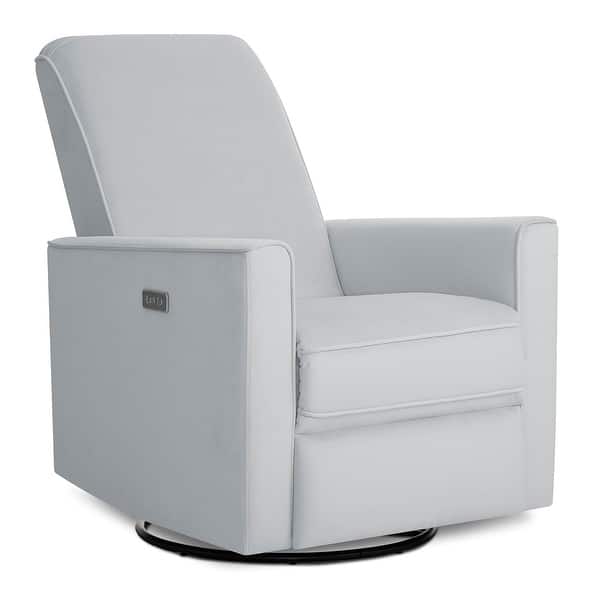 slide 2 of 25, Evolur Harlow Deluxe Upholstered Plush Seating Glide Rocker Grey