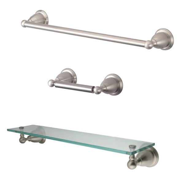 Kingston Brass BA175289 Heritage Bathroom Hardware Set - Brushed Nickel