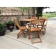 preview thumbnail 3 of 9, International Caravan Royal Fiji 5-piece Acacia Patio Dining Set