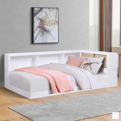 Lacey Bookcase Corner Bed, Twin