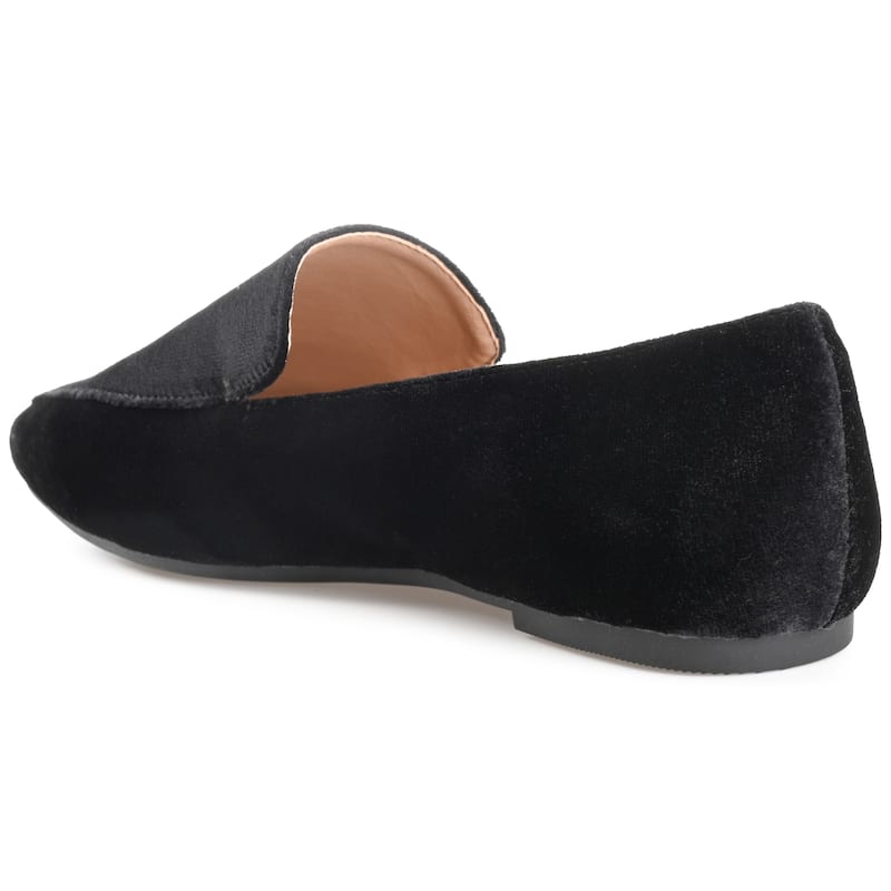 Journee Collection Women's Silas Slip On Square Toe Loafer Flats