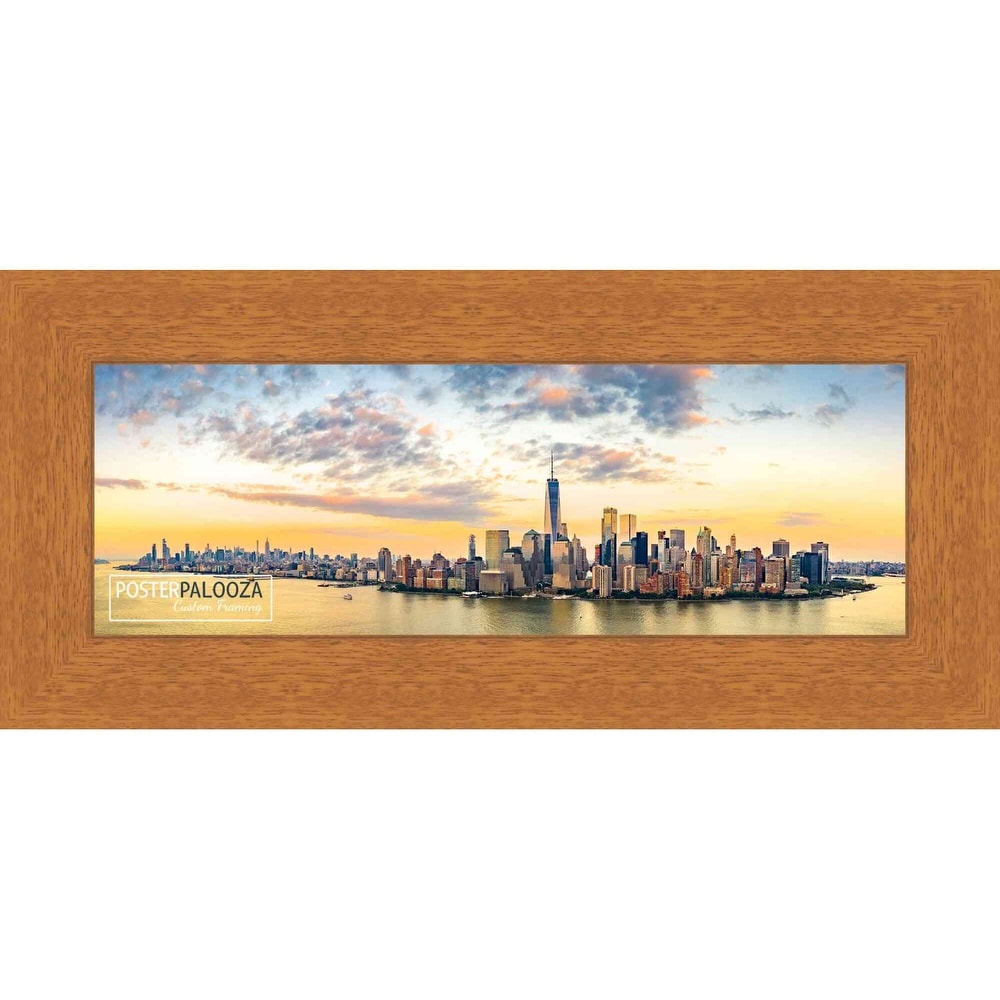 10x20 Traditional Honey Pecan Complete Wood Picture Frame with UV