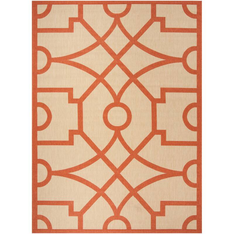 Martha Stewart by SAFAVIEH Fretwork Indoor/ Outdoor Waterproof Rug