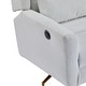 preview thumbnail 25 of 45, Boucle Metal Base Power Recliner Chair with 360° Swivel, 90°-165° Adjustable Backrest, Extended Footrest