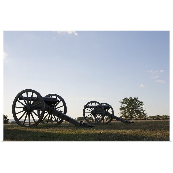 "Cannons on Gettysburg Battlefield" Poster Print