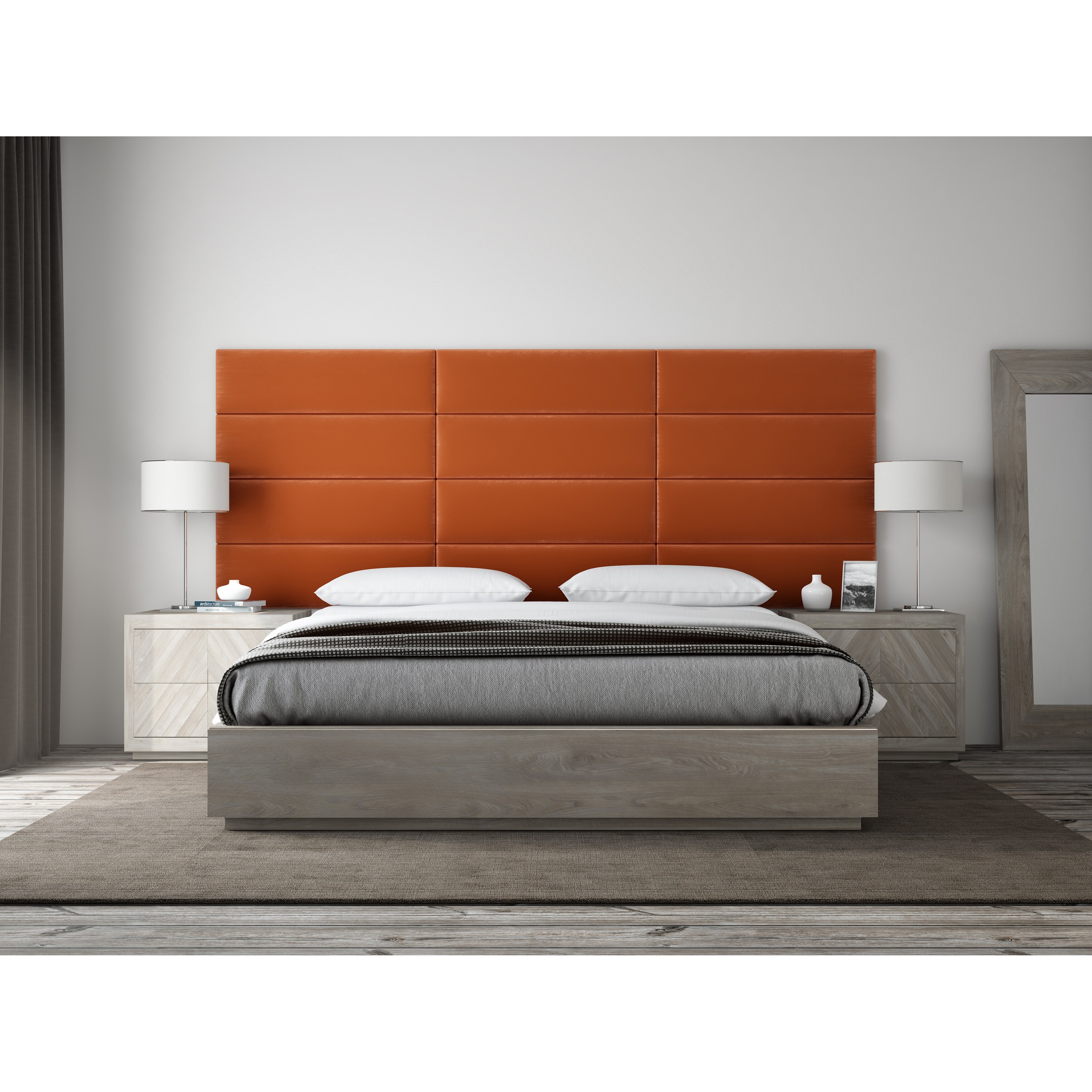 Shop Vant Upholstered Headboards Accent Wall Panels Packs Of 4