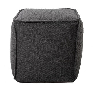 Allan Andrews Square Pouf Barbet Charcoal