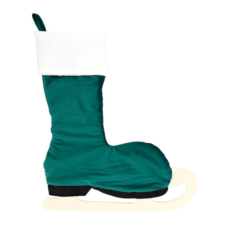 Wintry Charm Ice Skate Stocking