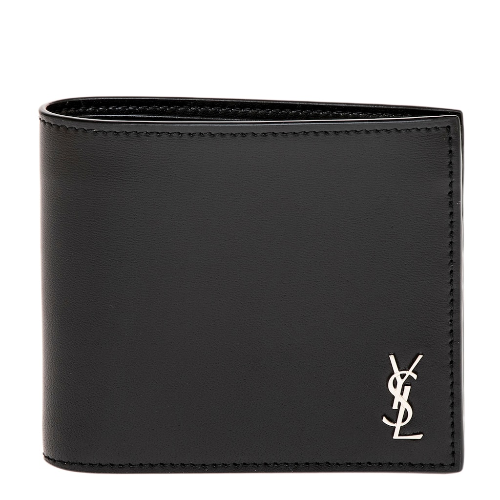 Saint Laurent Men's Tiny Cassandre East/West Bifold Wallet