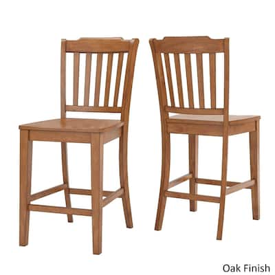 Elena Berry Red Extendable Counter Height Dining Set - Slat Back by iNSPIRE Q Classic