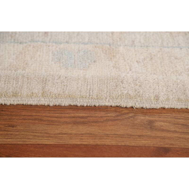 Vegetable Dye Oushak Large Area Rug Handmade Wool Carpet - 10'5"x 13'8"