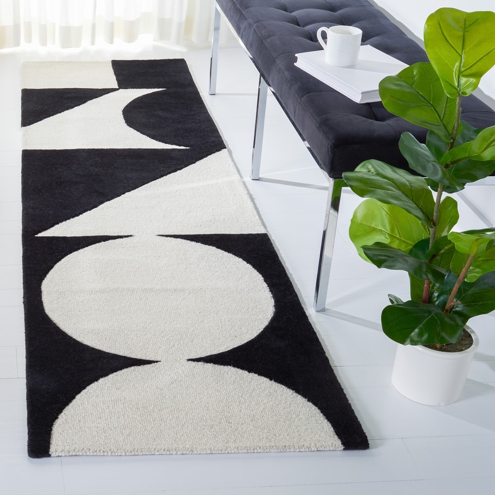 SAFAVIEH Handmade Rodeo Drive Rhianna Mid-Century Modern Wool Rug