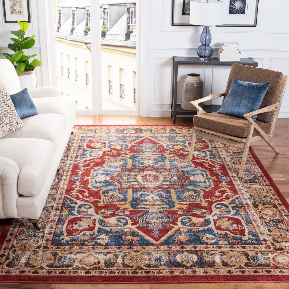SAFAVIEH Bijar Julika Traditional Oriental Distressed Rug