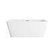Option Glossy White with Brushed Nickel Trim