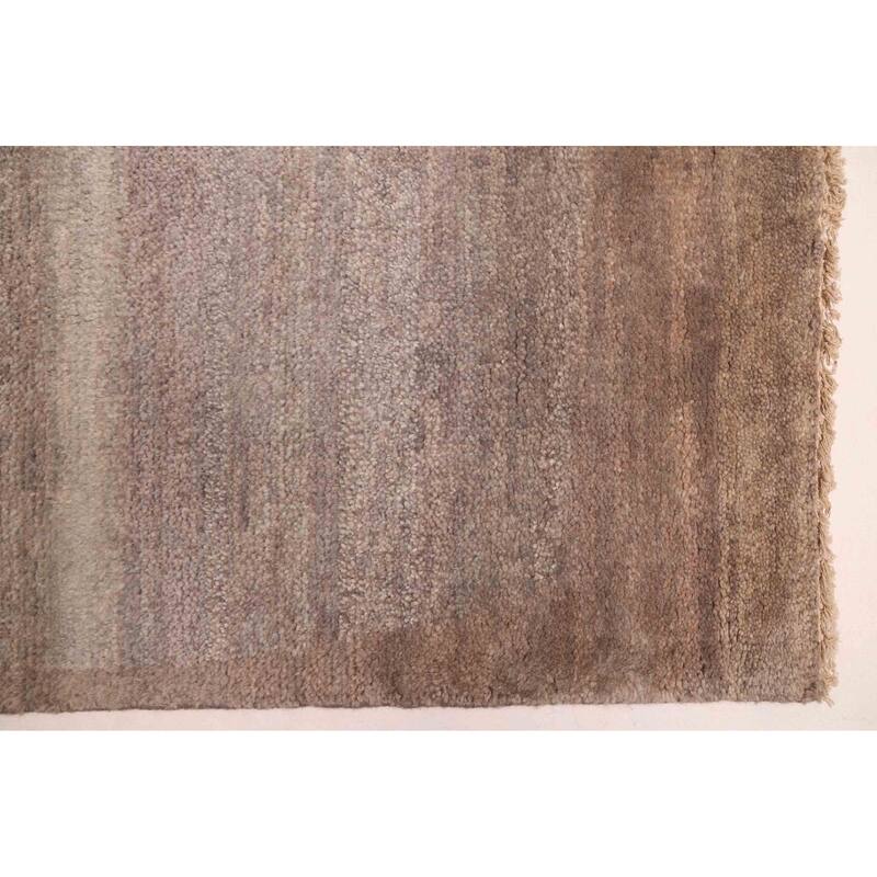 ECARPETGALLERY Hand-knotted Pak Finest Gabbeh Light Grey Wool Rug - 5'0 x 6'10