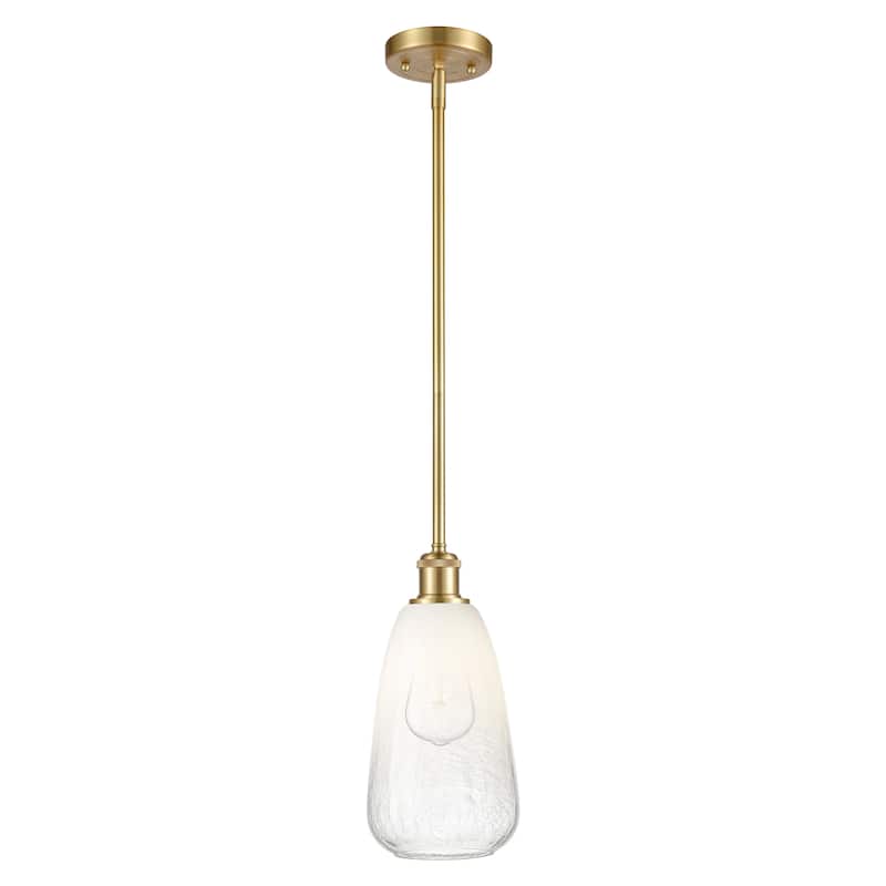 Innovations Lighting Endless Possibilities Ballston - Brookhaven Almond - 1 Light 6" Stem Hung Mini Pendant - Satin Gold/Opal