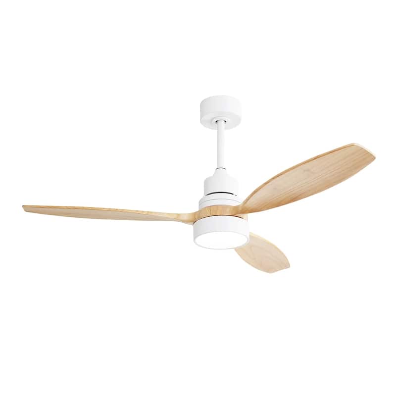52" Led Ceiling Fan white Remote Control and Reversible DC Motor