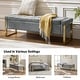 preview thumbnail 30 of 53, Alina Modern Upholstered Flip Top Storage Bench with Metal Legs by HULALA HOME