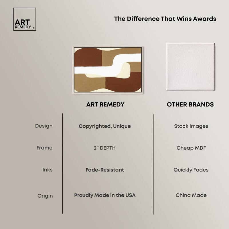 Minimal Wavy III Canvas by Art Remedy