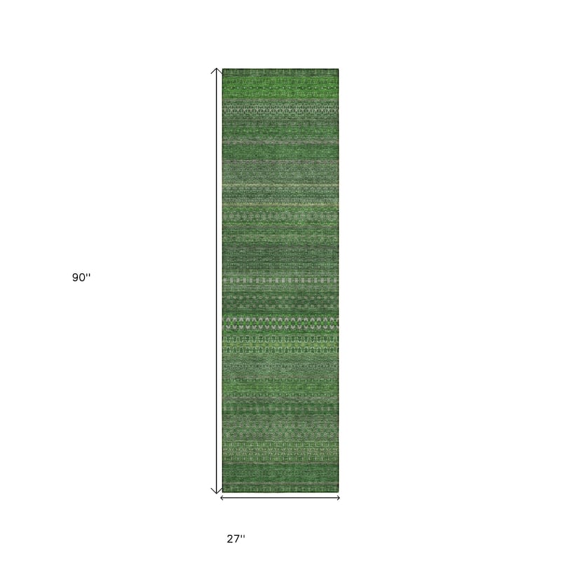 Alfisi Stripe Weather Resistant Timeless Fusion Outdoor Rug