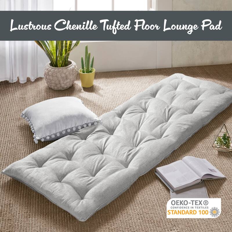 Intelligent Designs Arwen Poly Chenille Lounge Floor Pillow