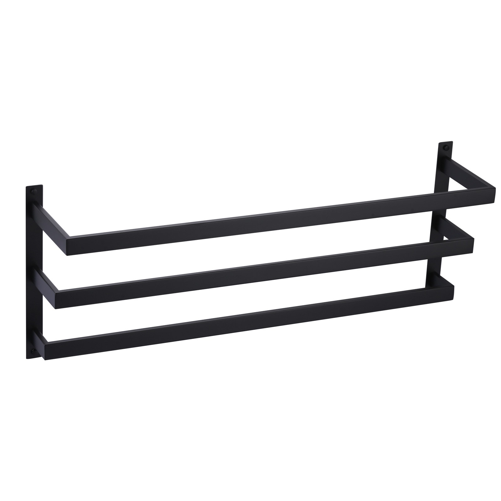 WOWOW Modern Wall-Mounted Stainless Steel Tiered Three-Tier Towel Rack