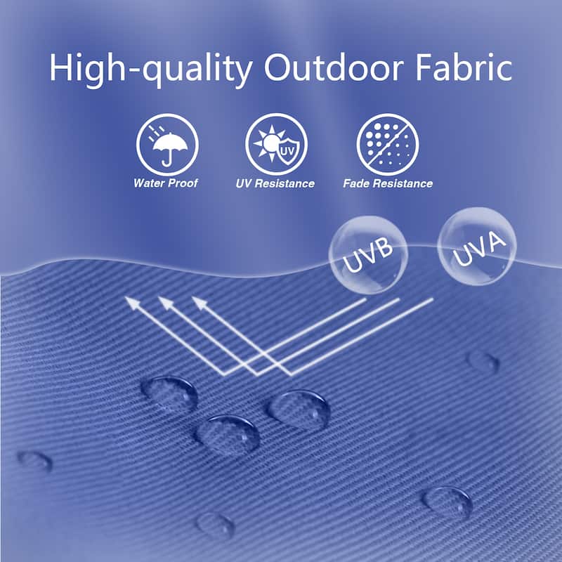 Maypex 11 Feet Round Market Patio Umbrella