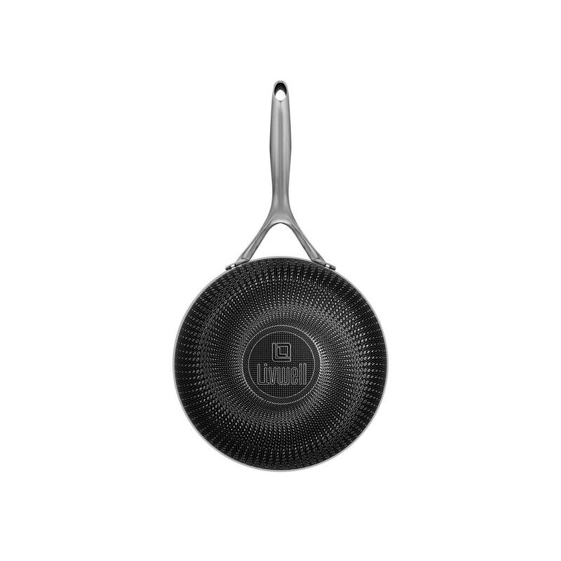 DiamondClad Hybrid Nonstick Stainless Steel Fry Pan Lid Cookware Set