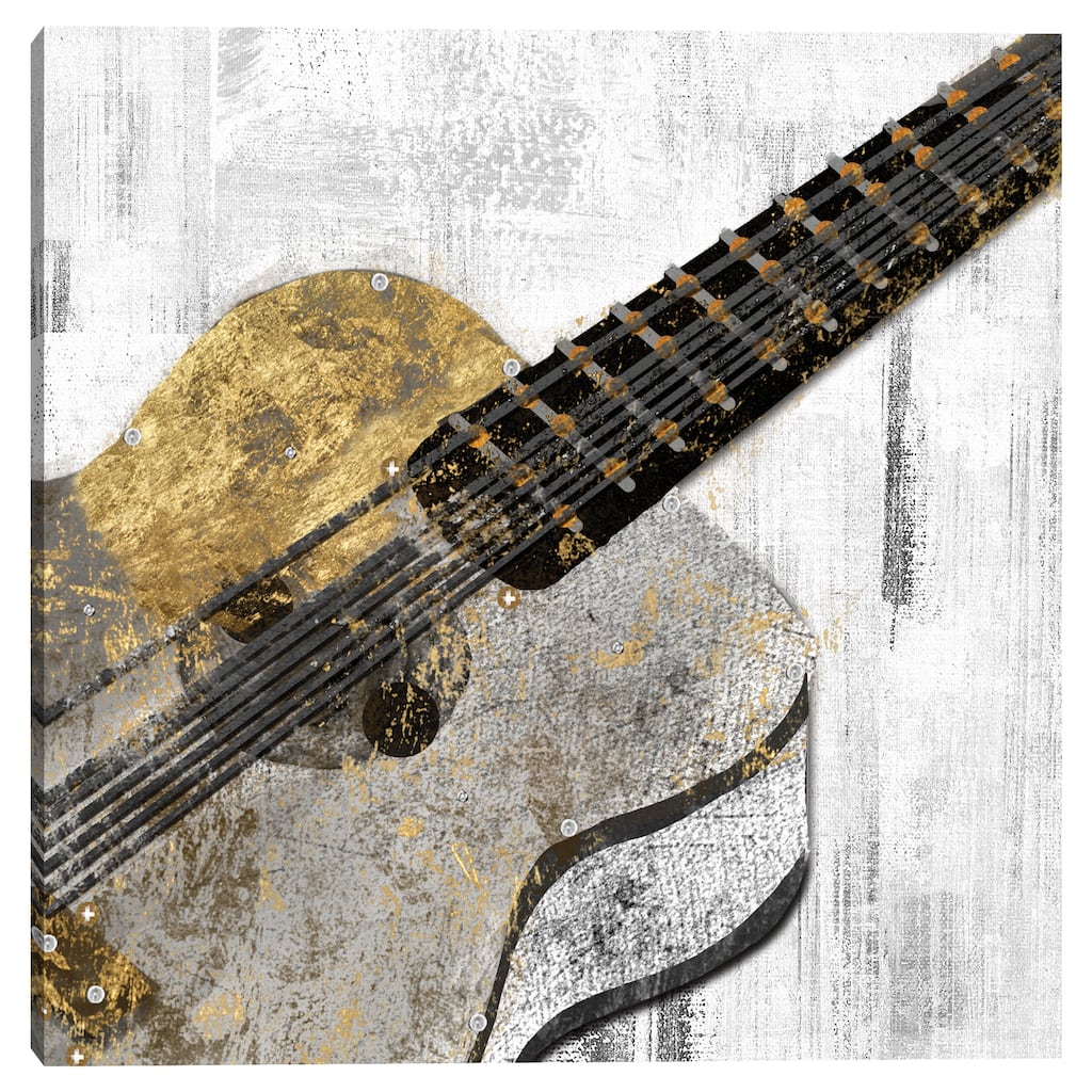 Guitar Study III by Natalie Adams Canvas Art Print