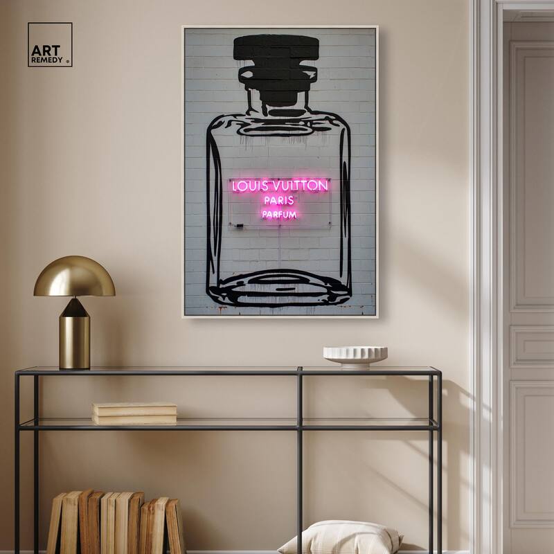 Parisian Parfum Pop Canvas by Art Remedy