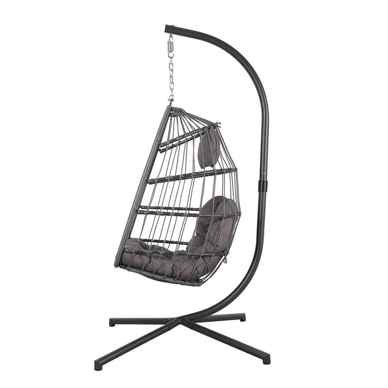 Wicker Outdoor Hanging Egg Swing Chair
