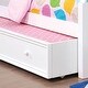 preview thumbnail 2 of 1, Jevi Contemporary White Solid Wood Trundle Bed by Furniture of America