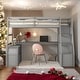 preview thumbnail 28 of 37, Twin Size Loft Bed With 7 Drawers,2 Shelves and Desk for Home