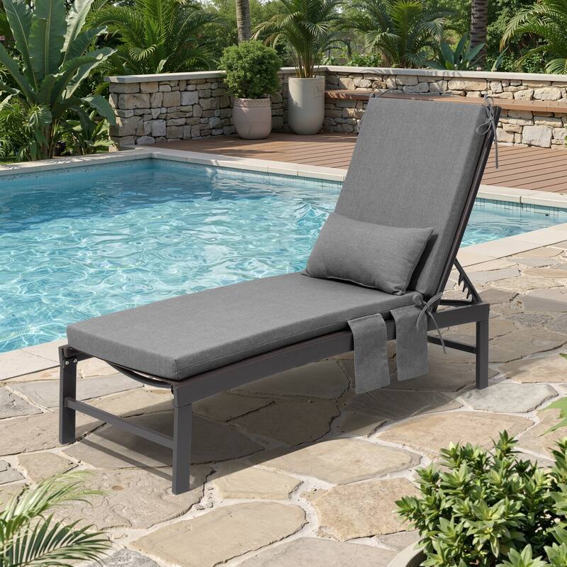 Pellebant Outdoor Lounge Chair Cushions with Pillow