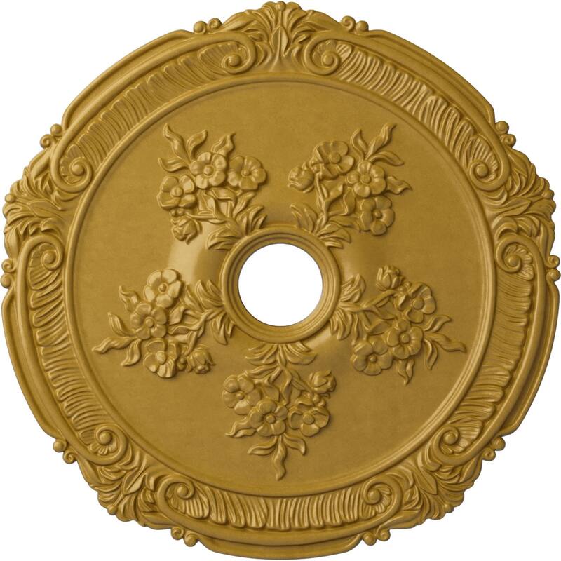 26"OD x 3 3/4"ID x 1 1/2"P Attica with Rose Ceiling Medallion